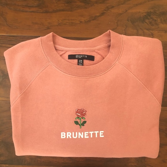 Brunette The Label Tops - 🌟BRUNETTE crew neck sweatshirt coral colour